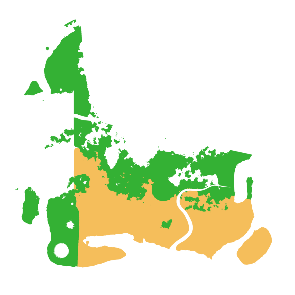 Biome Rust Map: Procedural Map, Size: 3550, Seed: 135778