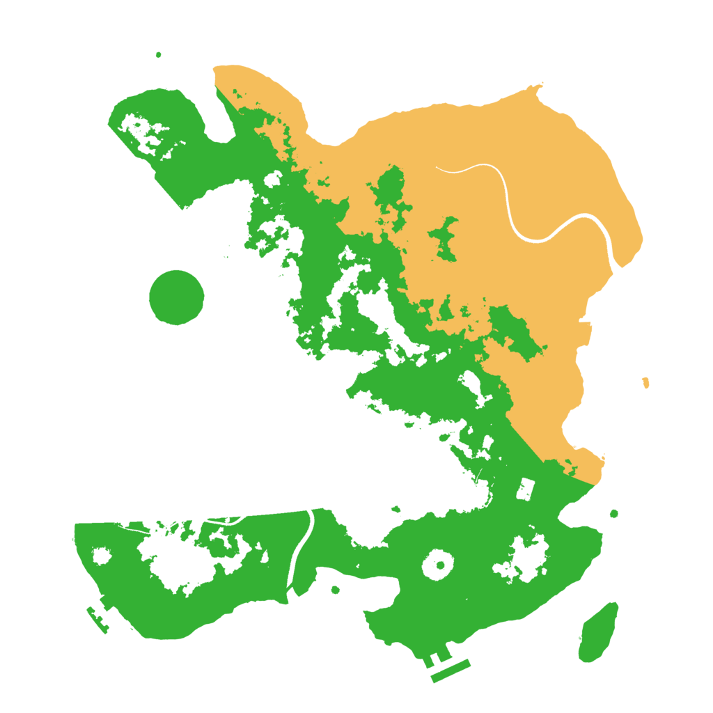 Biome Rust Map: Procedural Map, Size: 3500, Seed: 4689724