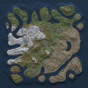 Thumbnail Rust Map: Procedural Map, Size: 4250, Seed: 547210274, 20 Monuments