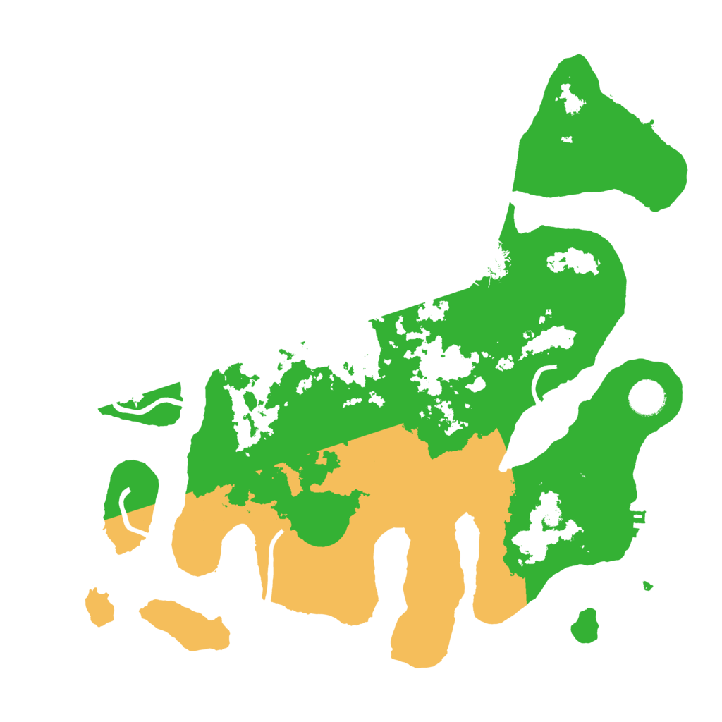 Biome Rust Map: Procedural Map, Size: 3550, Seed: 534893