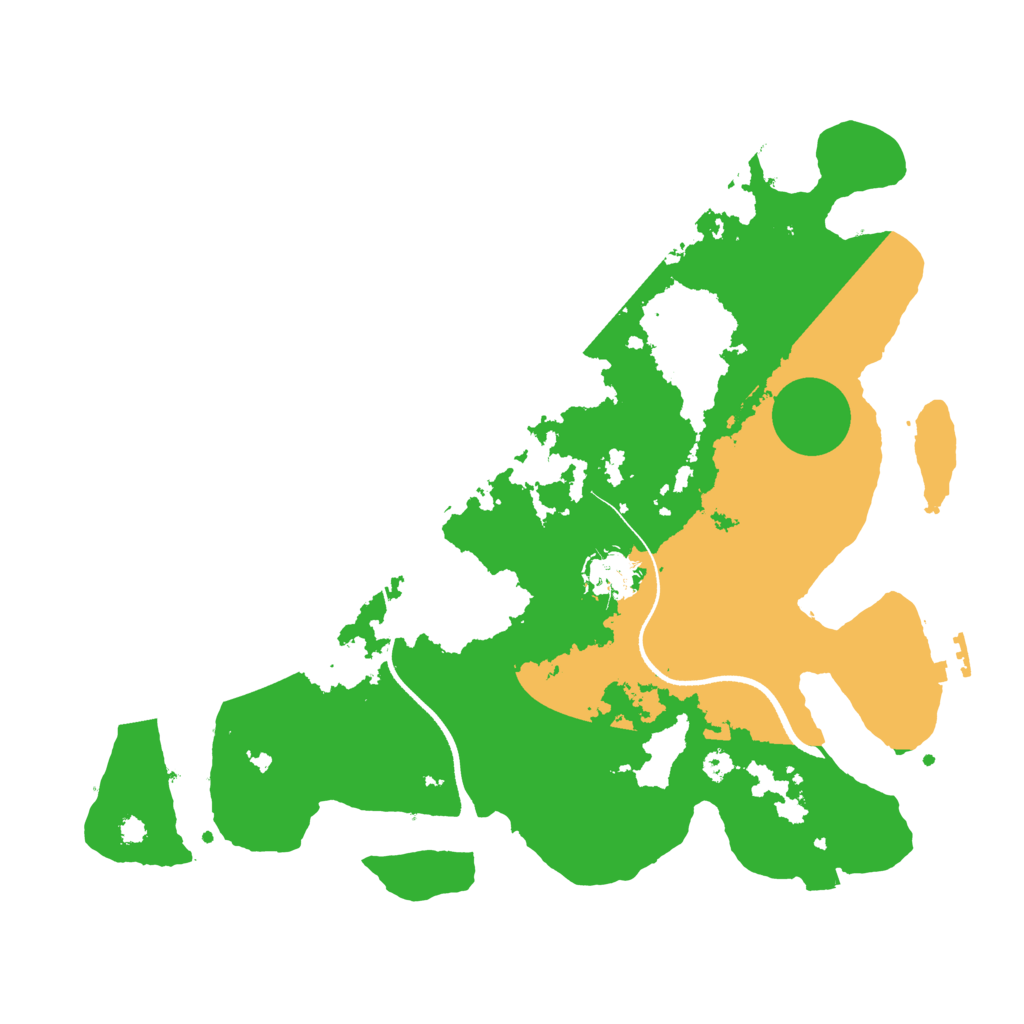 Biome Rust Map: Procedural Map, Size: 3500, Seed: 20194