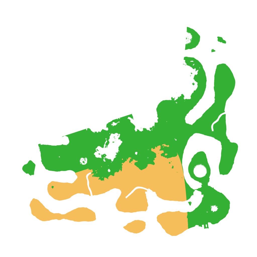 Biome Rust Map: Procedural Map, Size: 3500, Seed: 4077