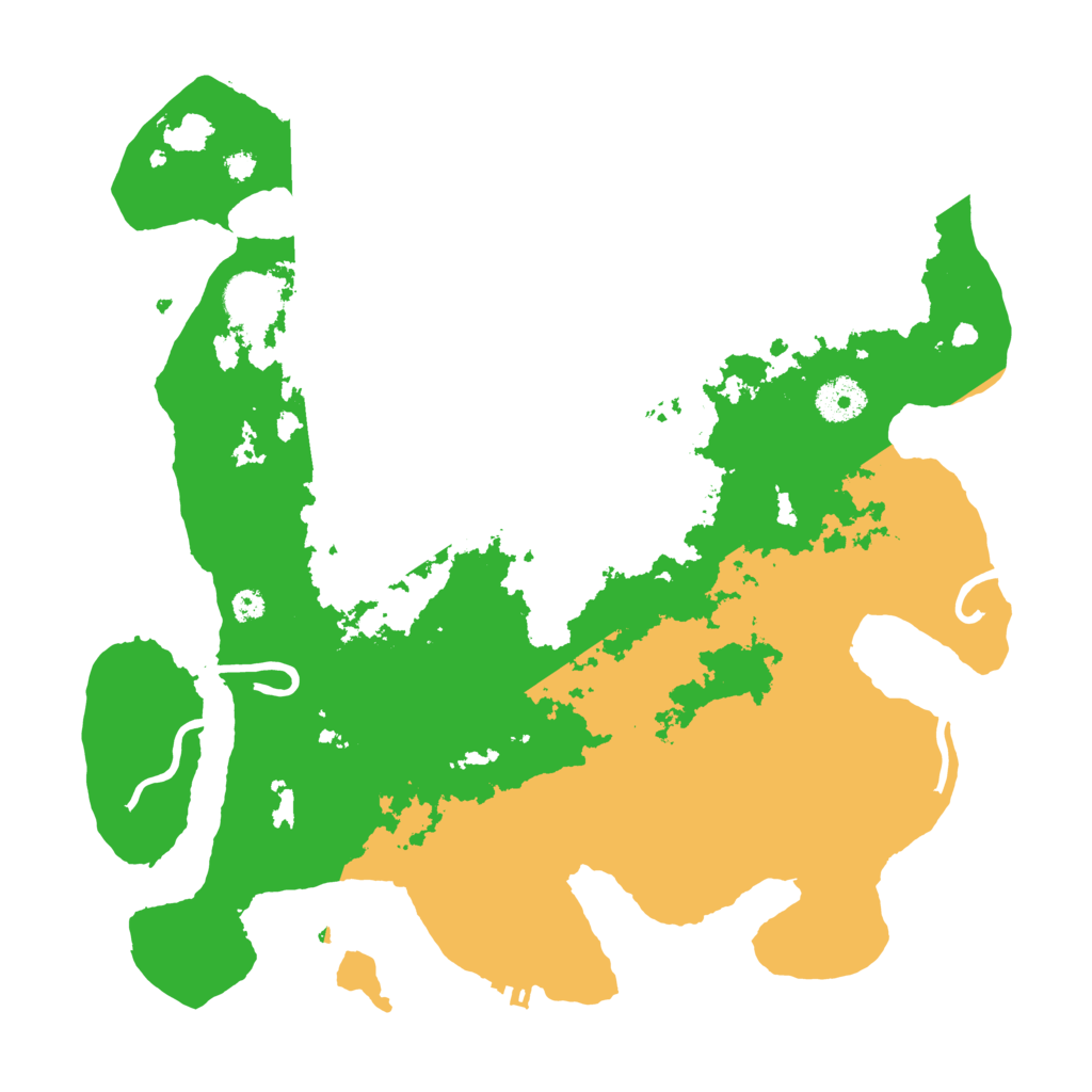 Biome Rust Map: Procedural Map, Size: 3500, Seed: 2492102