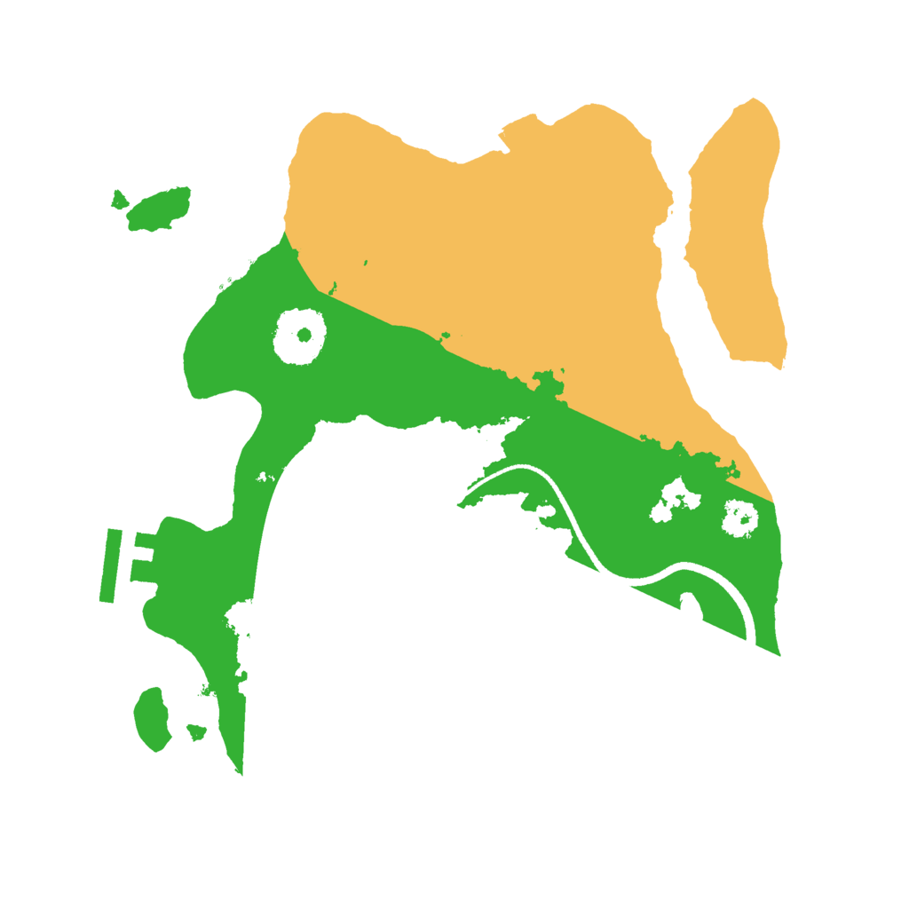 Biome Rust Map: Procedural Map, Size: 2500, Seed: 3022022