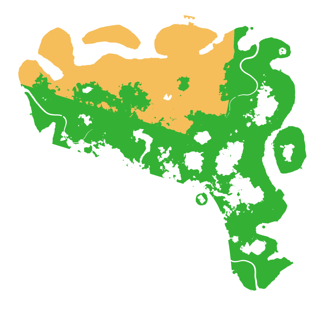 Biome Rust Map: Procedural Map, Size: 4300, Seed: 1586329116