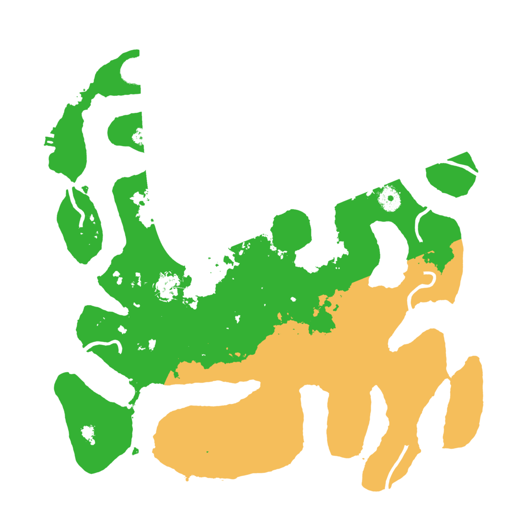 Biome Rust Map: Procedural Map, Size: 3550, Seed: 447596