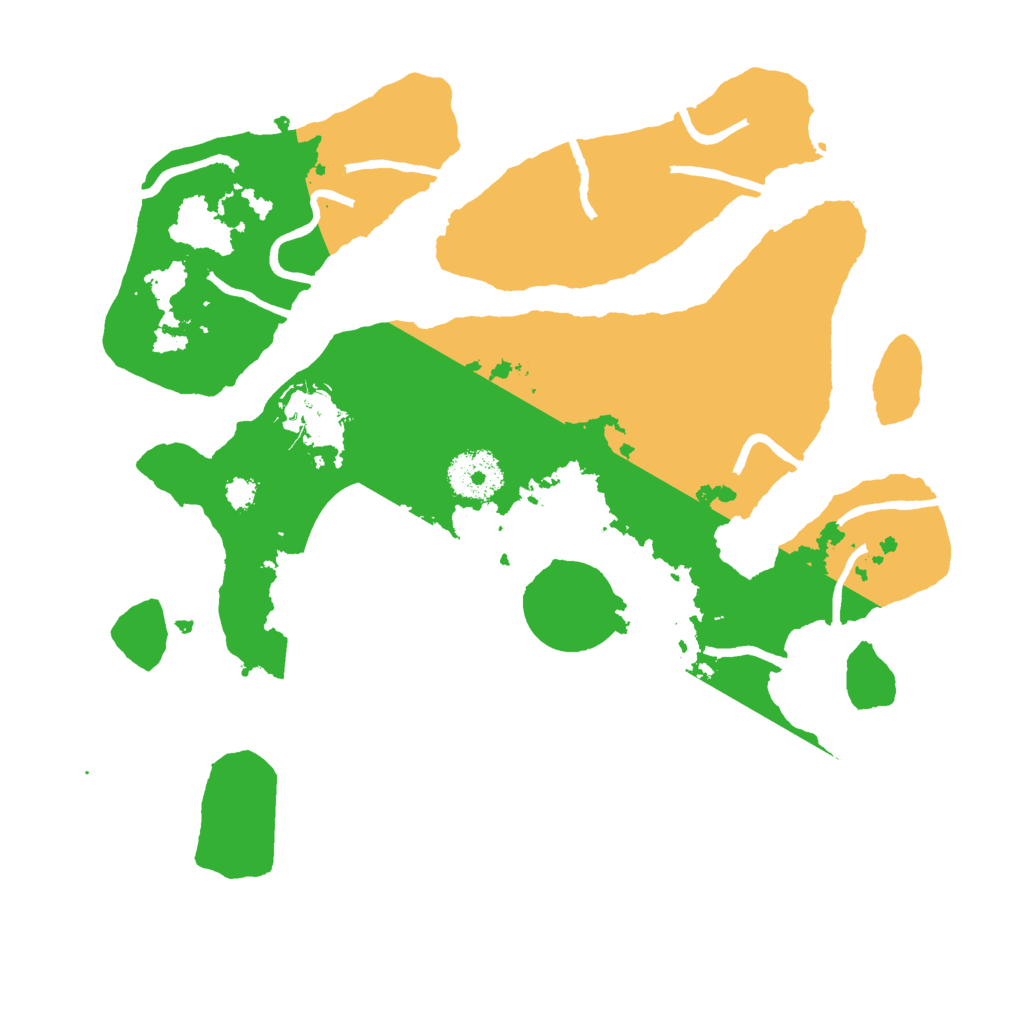 Biome Rust Map: Procedural Map, Size: 3000, Seed: 5970444