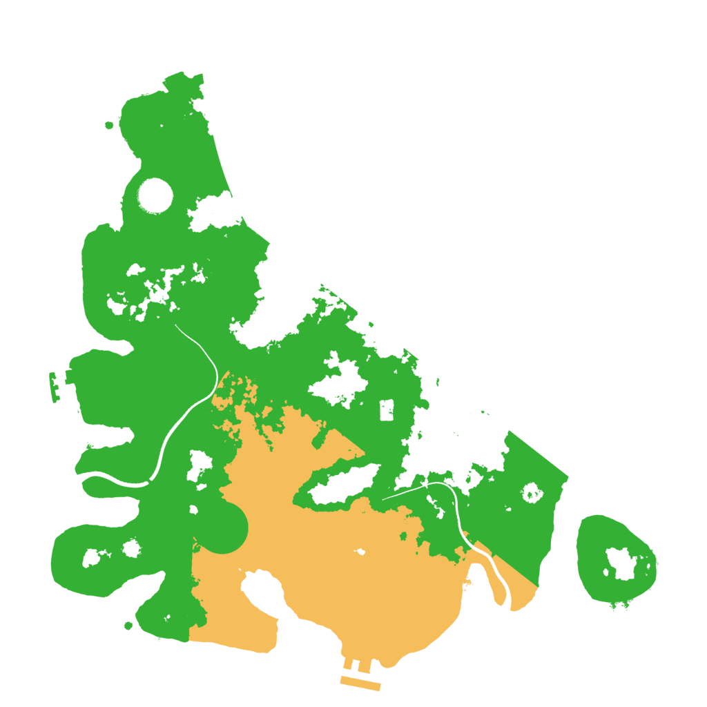 Biome Rust Map: Procedural Map, Size: 3550, Seed: 327657
