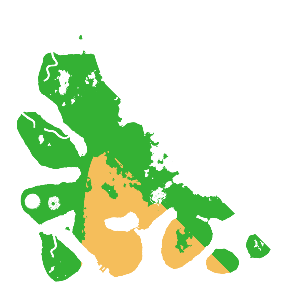 Biome Rust Map: Procedural Map, Size: 3500, Seed: 2350472