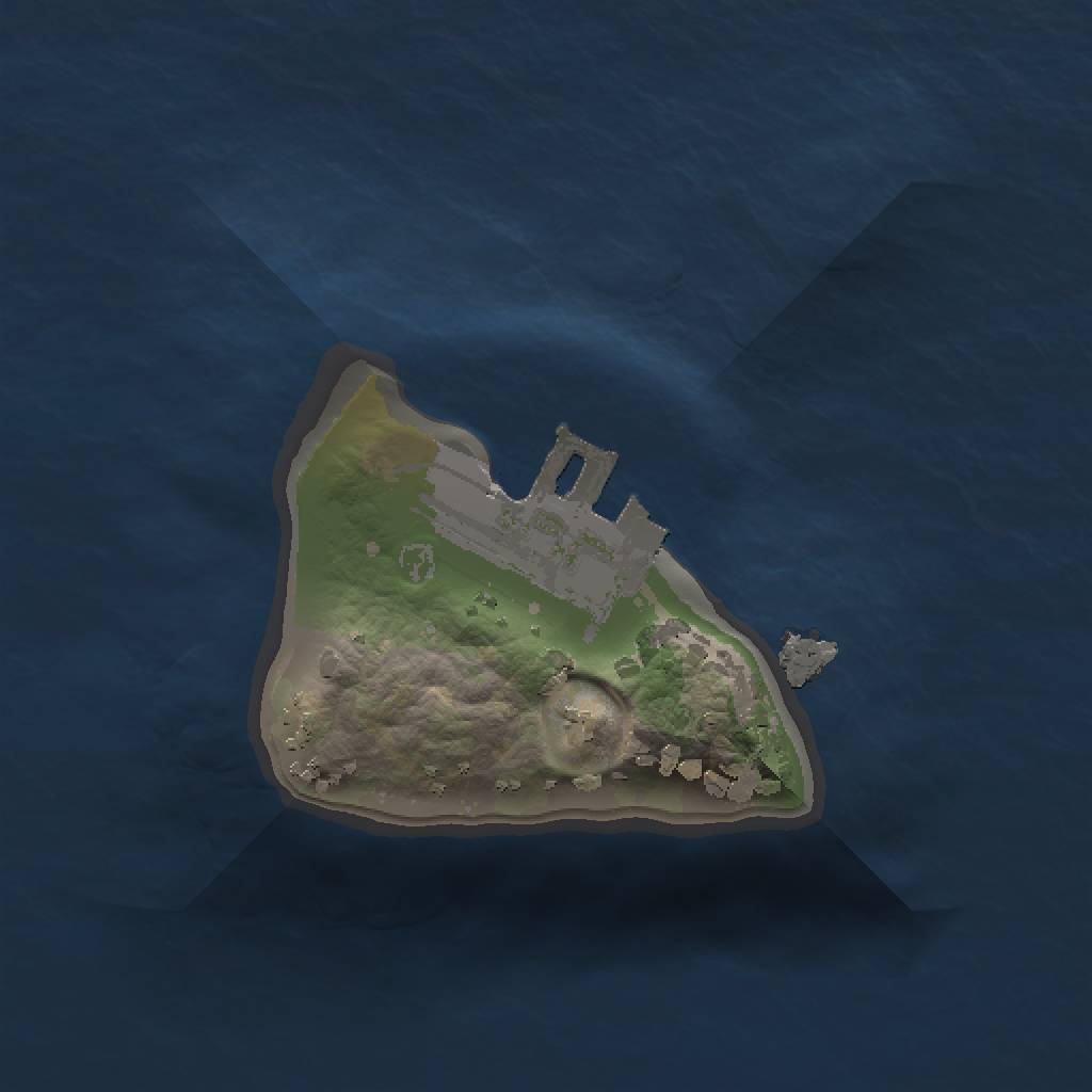 Rust Map: Procedural Map, Size: 1000, Seed: 579246651, 4 Monuments