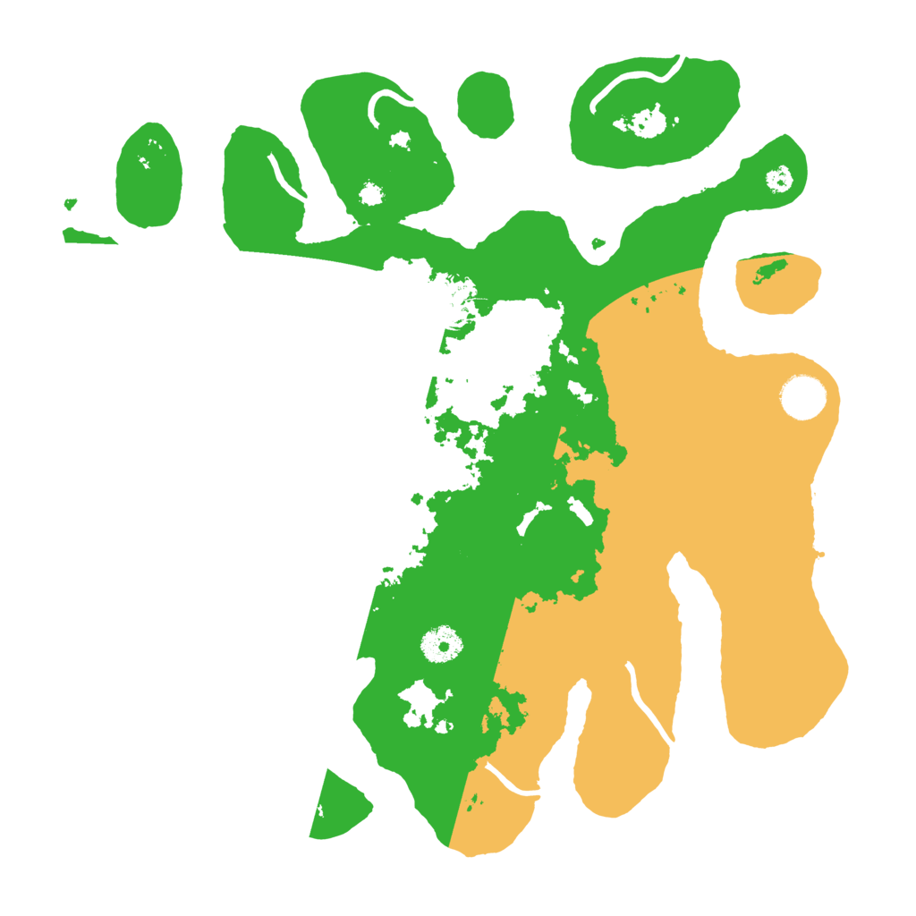 Biome Rust Map: Procedural Map, Size: 3600, Seed: 1031779