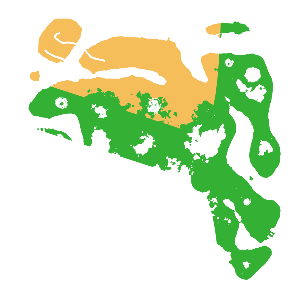 Biome Rust Map: Procedural Map, Size: 3700, Seed: 7