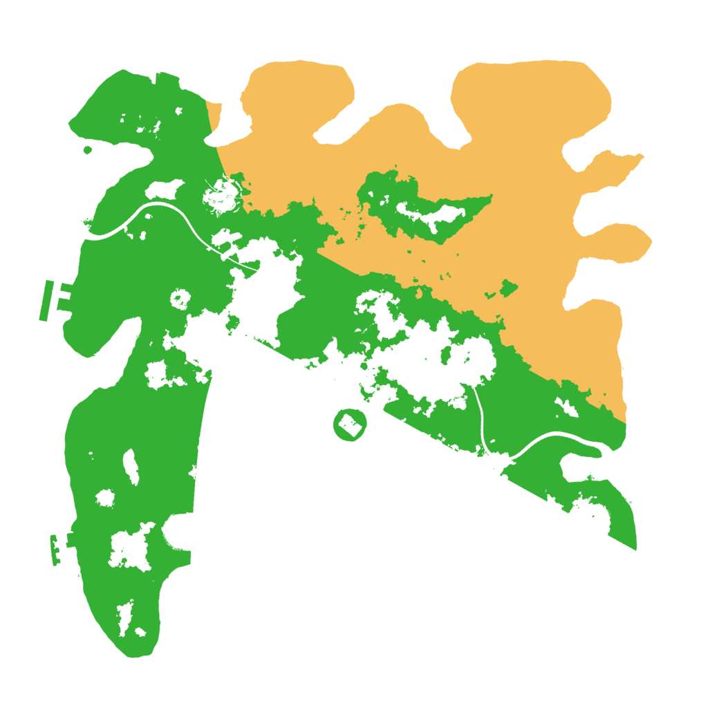 Biome Rust Map: Procedural Map, Size: 3500, Seed: 5740273