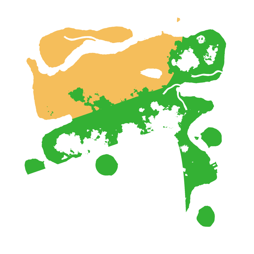 Biome Rust Map: Procedural Map, Size: 3200, Seed: 313977220