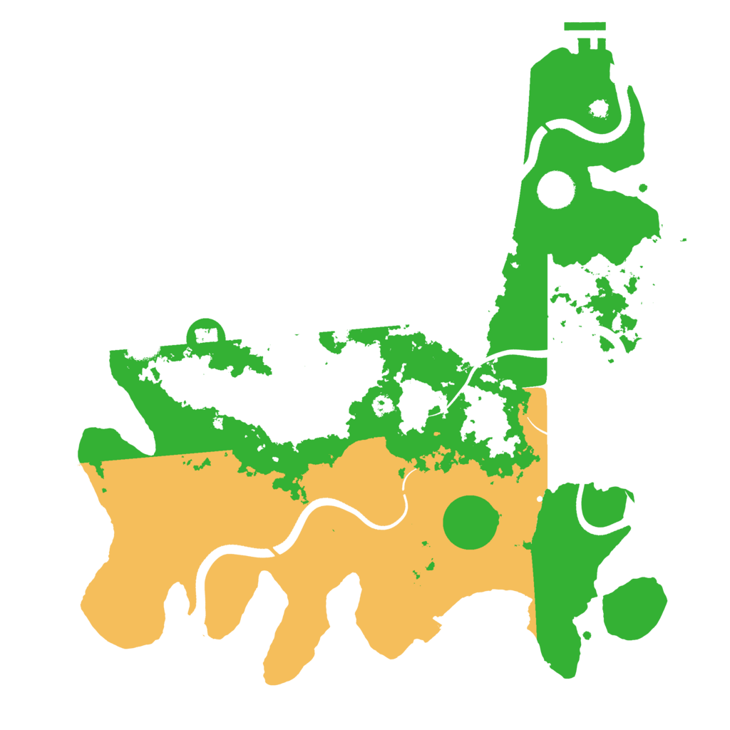 Biome Rust Map: Procedural Map, Size: 3550, Seed: 269374