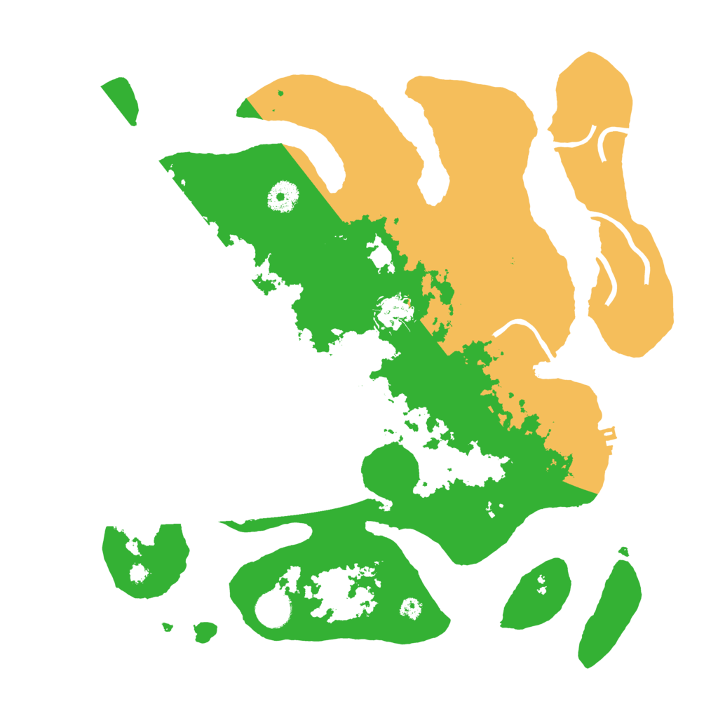 Biome Rust Map: Procedural Map, Size: 3500, Seed: 712235