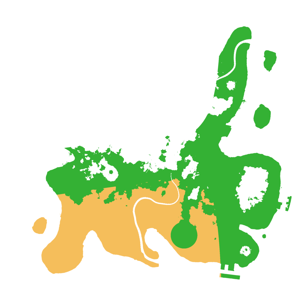 Biome Rust Map: Procedural Map, Size: 3000, Seed: 63111