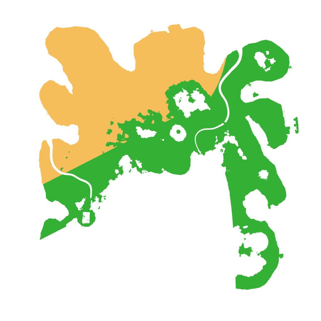 Biome Rust Map: Procedural Map, Size: 3000, Seed: 1000000