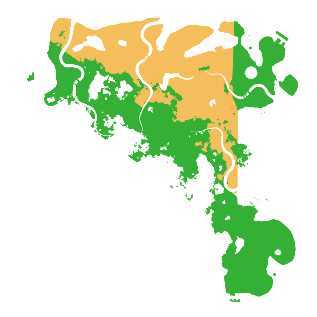 Biome Rust Map: Procedural Map, Size: 4500, Seed: 1834370