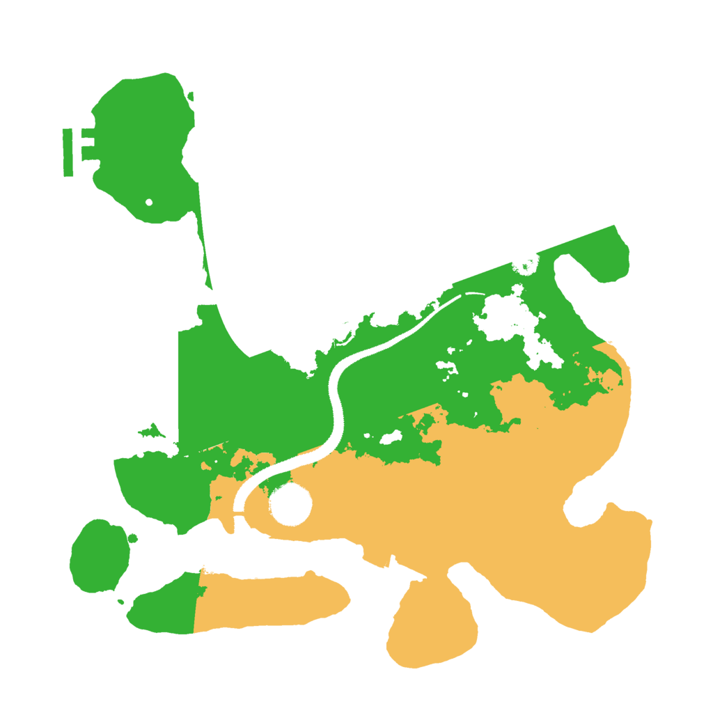 Biome Rust Map: Procedural Map, Size: 3000, Seed: 57899