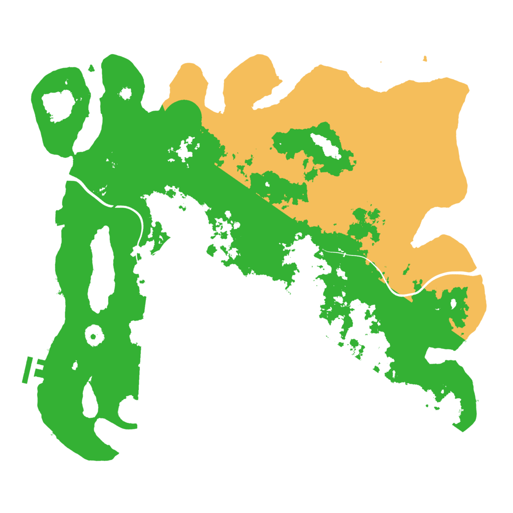 Biome Rust Map: Procedural Map, Size: 3850, Seed: 250321267