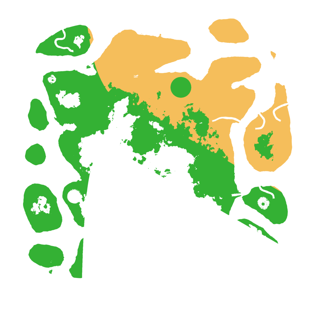 Biome Rust Map: Procedural Map, Size: 3950, Seed: 642820048