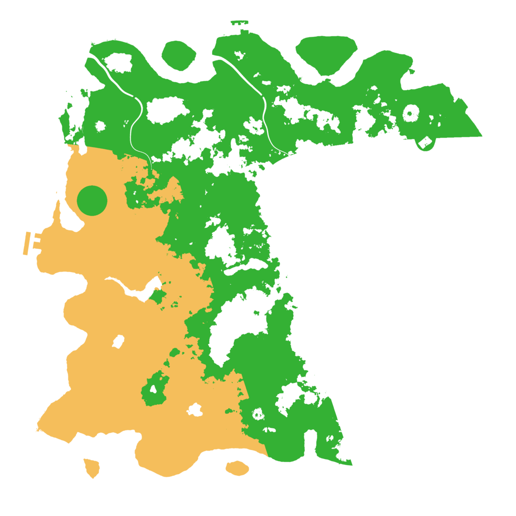 Biome Rust Map: Procedural Map, Size: 4500, Seed: 961214305