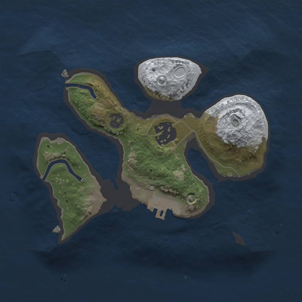 Rust Map: Procedural Map, Size: 2000, Seed: 778094, 7 Monuments
