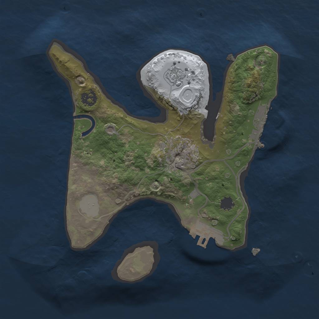 Rust Map: Procedural Map, Size: 2000, Seed: 881533659, 8 Monuments