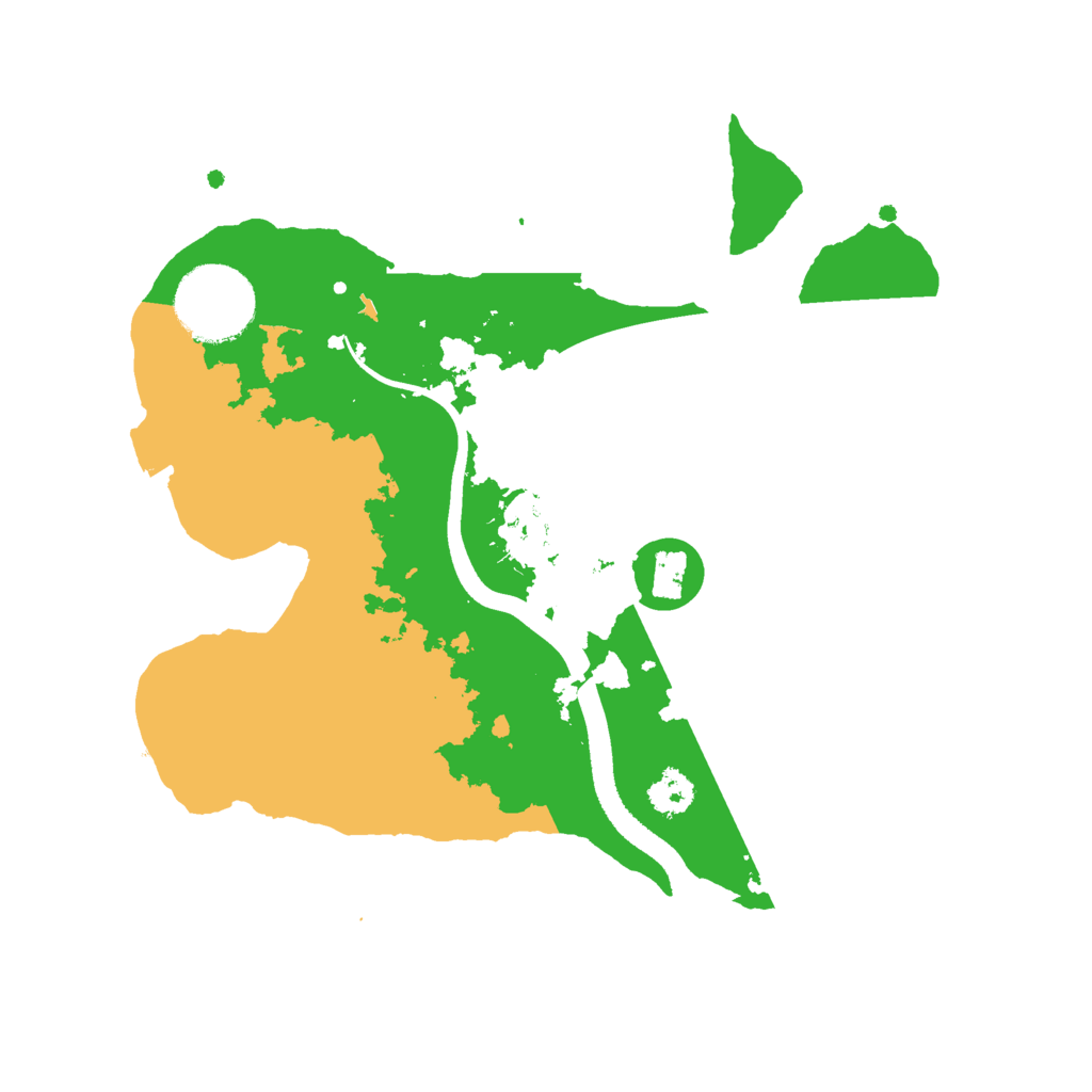 Biome Rust Map: Procedural Map, Size: 2500, Seed: 168