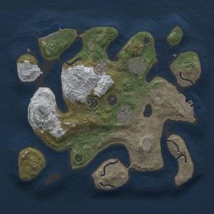 Thumbnail Rust Map: Procedural Map, Size: 3000, Seed: 155, 12 Monuments