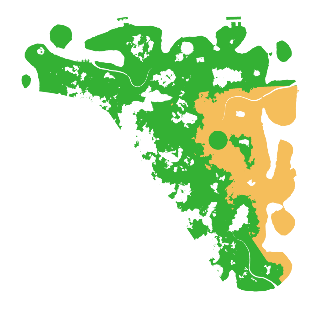 Biome Rust Map: Procedural Map, Size: 4500, Seed: 3623885