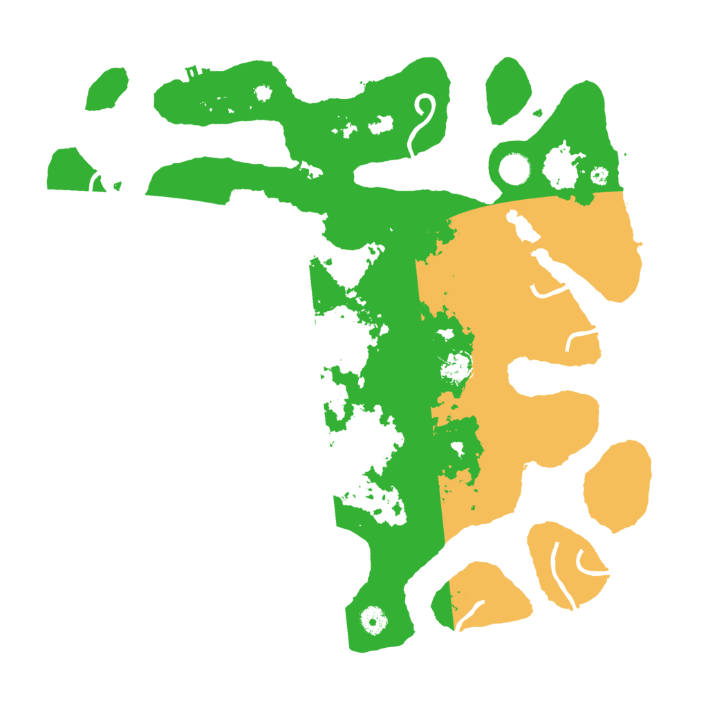 Biome Rust Map: Procedural Map, Size: 4000, Seed: 45612