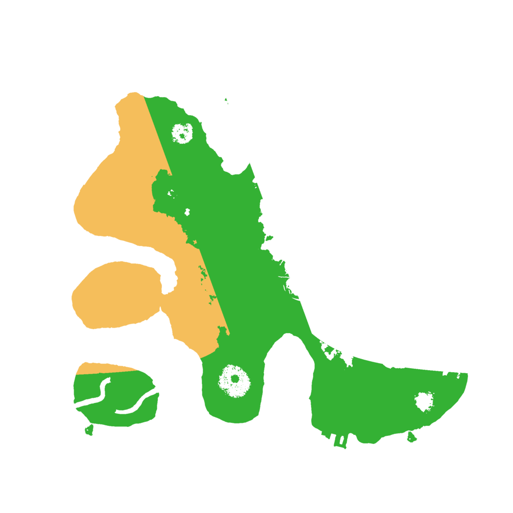 Biome Rust Map: Procedural Map, Size: 2500, Seed: 14122