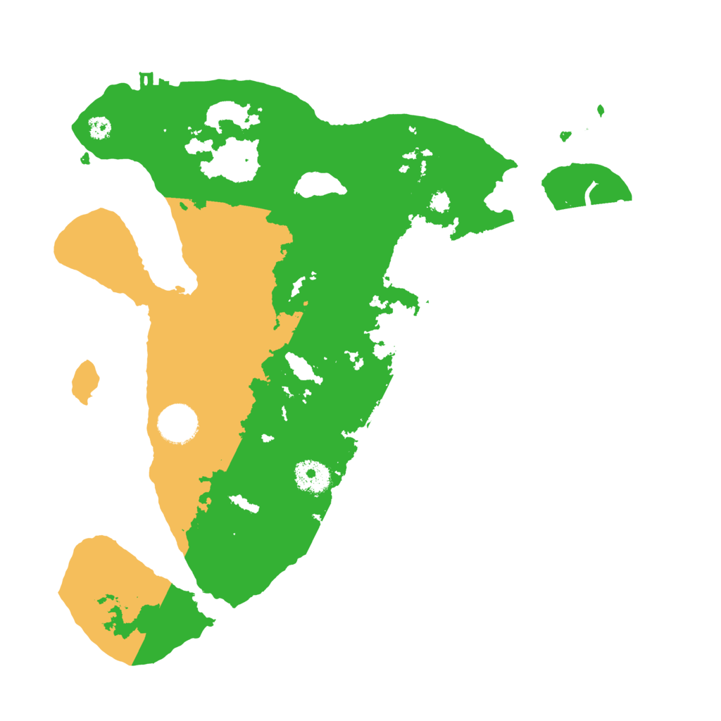 Biome Rust Map: Procedural Map, Size: 3200, Seed: 55054432