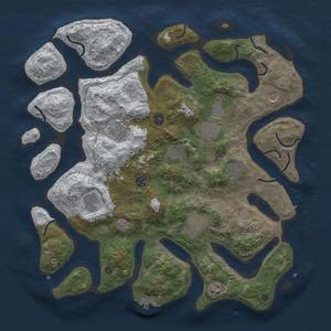 Thumbnail Rust Map: Procedural Map, Size: 4250, Seed: 612351, 19 Monuments