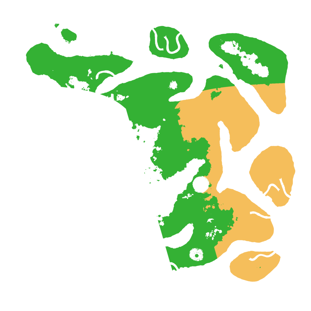 Biome Rust Map: Procedural Map, Size: 3500, Seed: 90120363