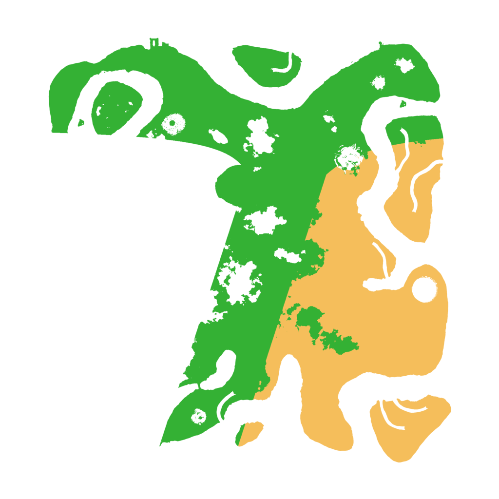 Biome Rust Map: Procedural Map, Size: 3500, Seed: 645971