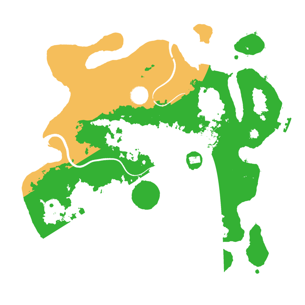 Biome Rust Map: Procedural Map, Size: 3000, Seed: 69228333