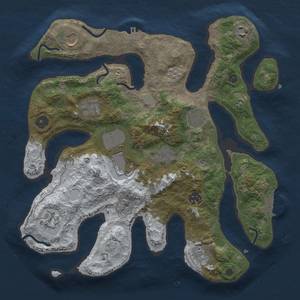 Thumbnail Rust Map: Procedural Map, Size: 3500, Seed: 177870, 19 Monuments