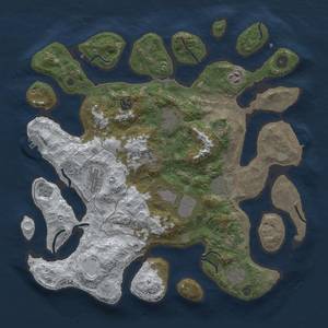 Thumbnail Rust Map: Procedural Map, Size: 4000, Seed: 2220, 17 Monuments