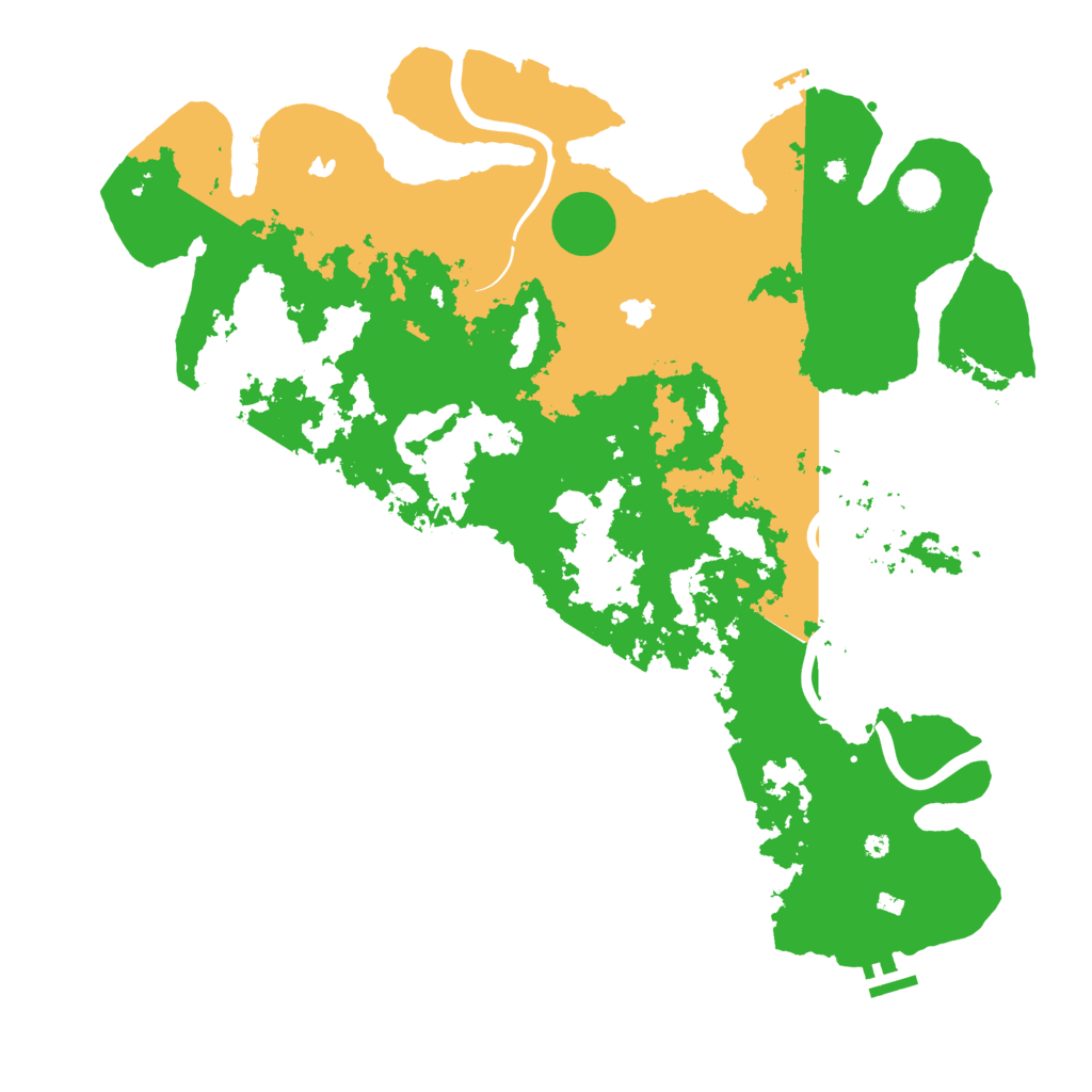 Biome Rust Map: Procedural Map, Size: 4500, Seed: 3304125