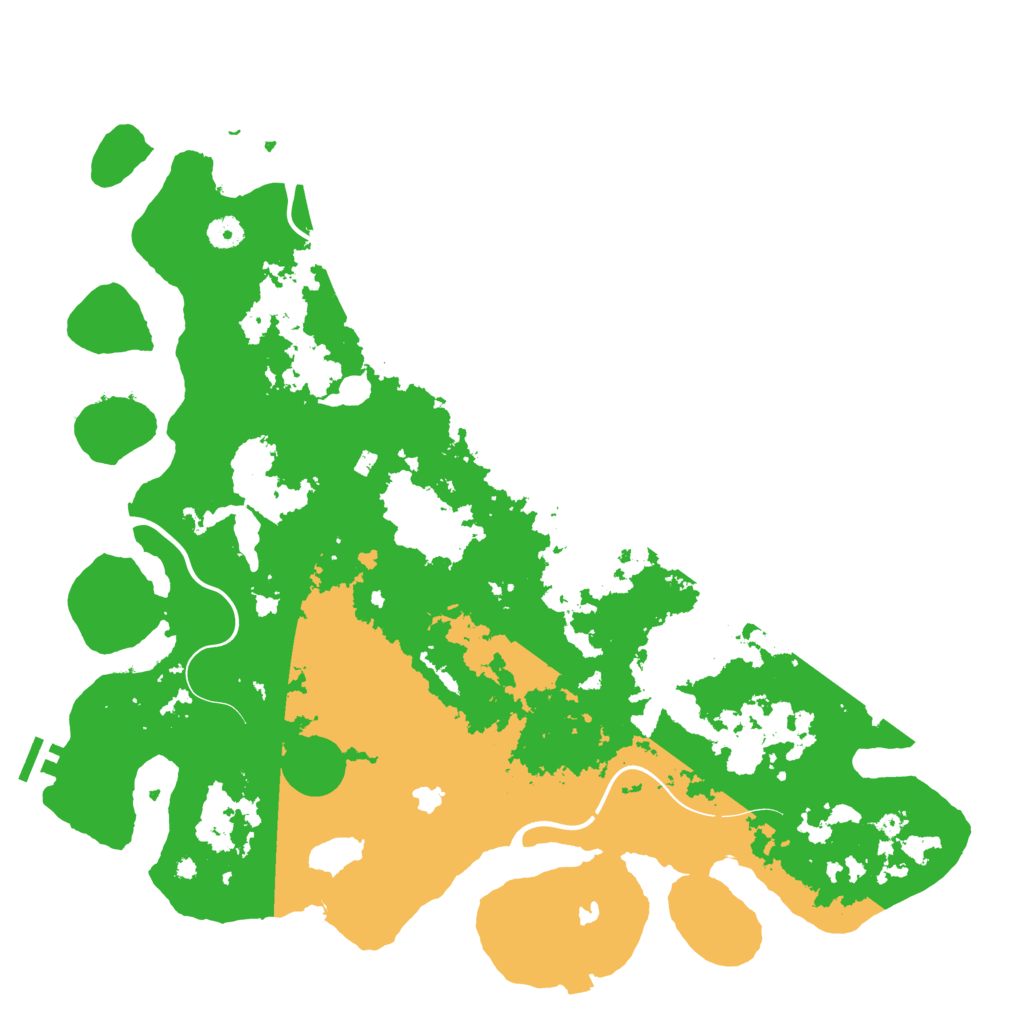 Biome Rust Map: Procedural Map, Size: 4500, Seed: 306296