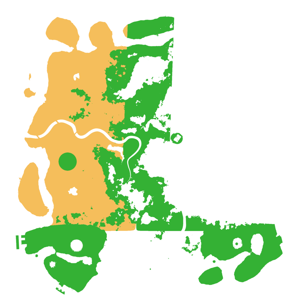 Biome Rust Map: Procedural Map, Size: 4500, Seed: 2307676