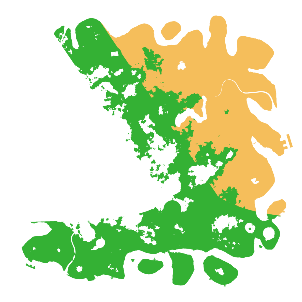 Biome Rust Map: Procedural Map, Size: 4500, Seed: 1103748