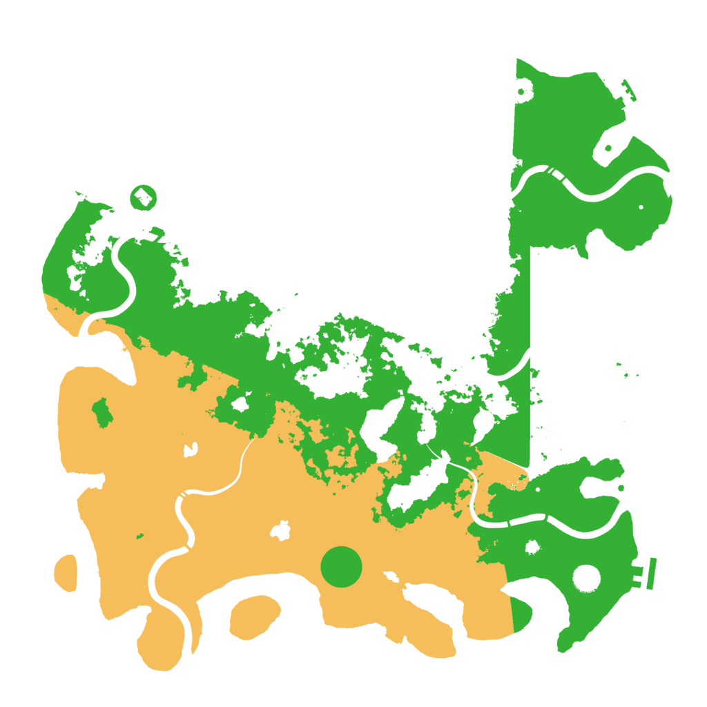 Biome Rust Map: Procedural Map, Size: 4500, Seed: 2931307