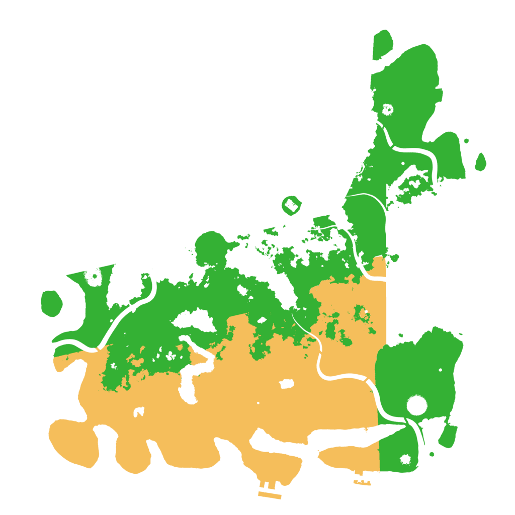 Biome Rust Map: Procedural Map, Size: 4500, Seed: 2392969