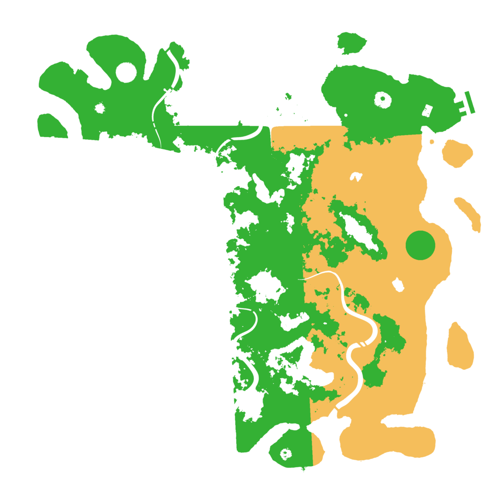 Biome Rust Map: Procedural Map, Size: 4500, Seed: 6040827