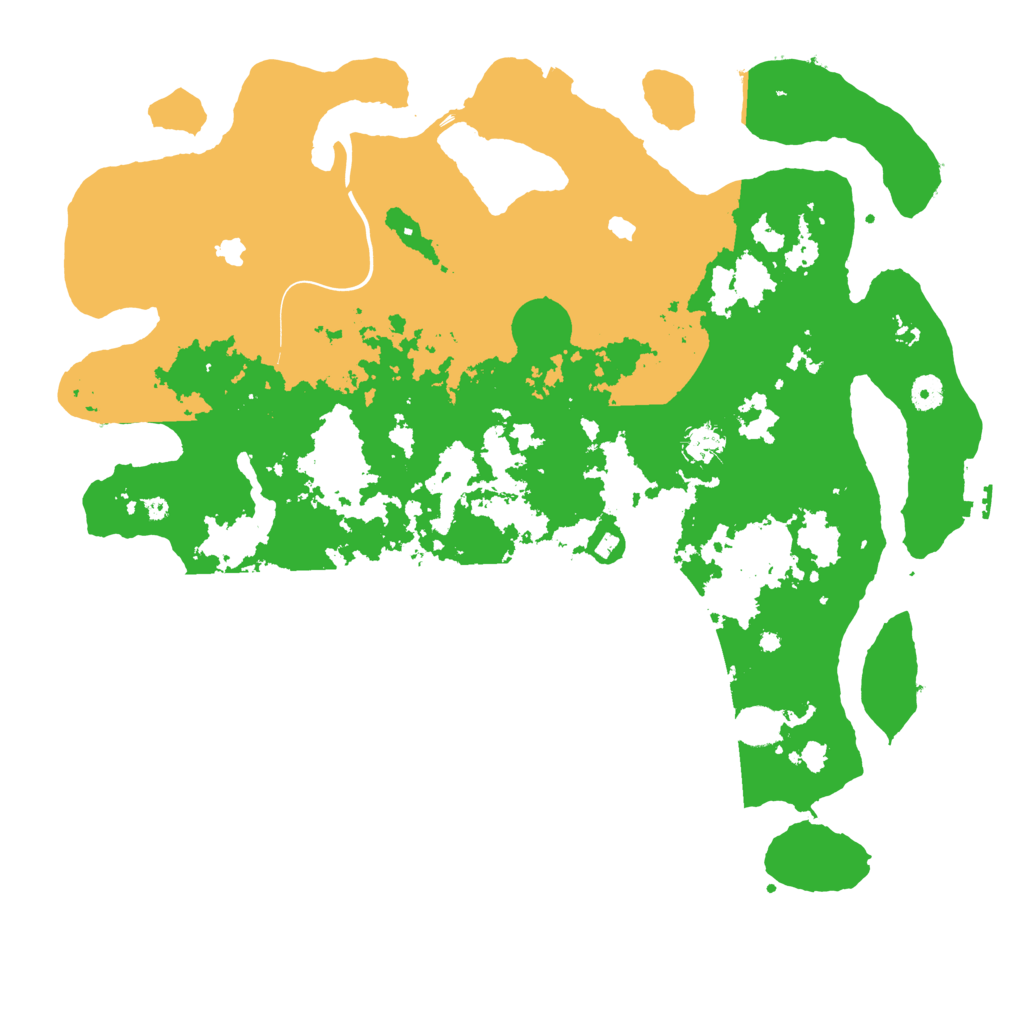 Biome Rust Map: Procedural Map, Size: 4500, Seed: 4115391