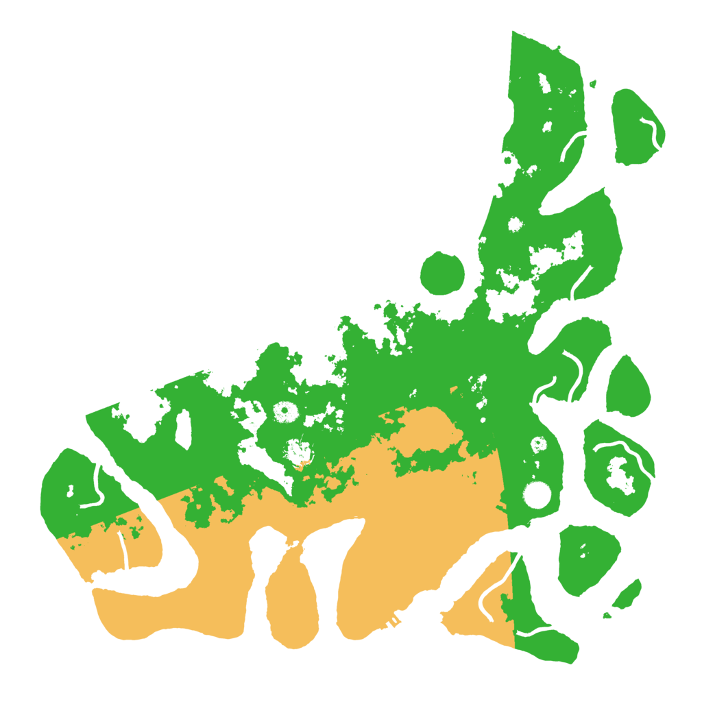 Biome Rust Map: Procedural Map, Size: 4500, Seed: 5140663